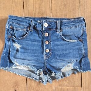 American Eagle Button Fly Hi Rise Shortie